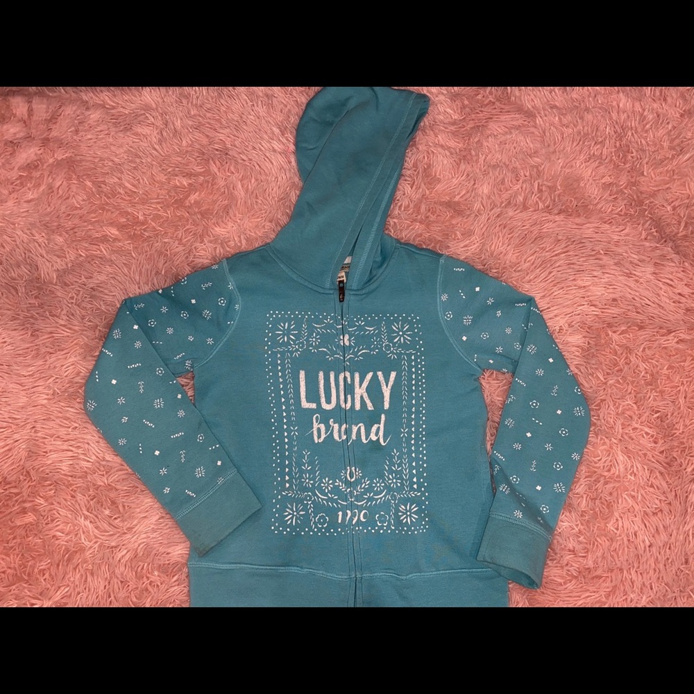 Lucky Brand Girls Zip Hoodie